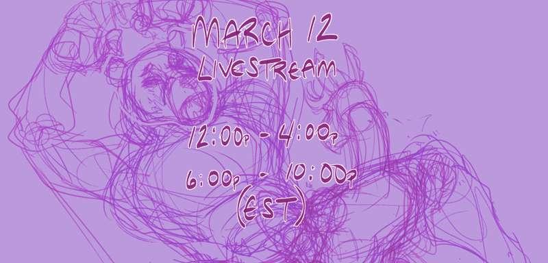 Upcoming Livestream - March 12