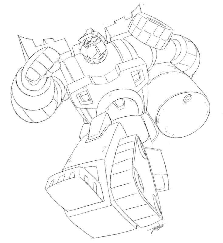Mixmaster and Scrapper (Lineart)