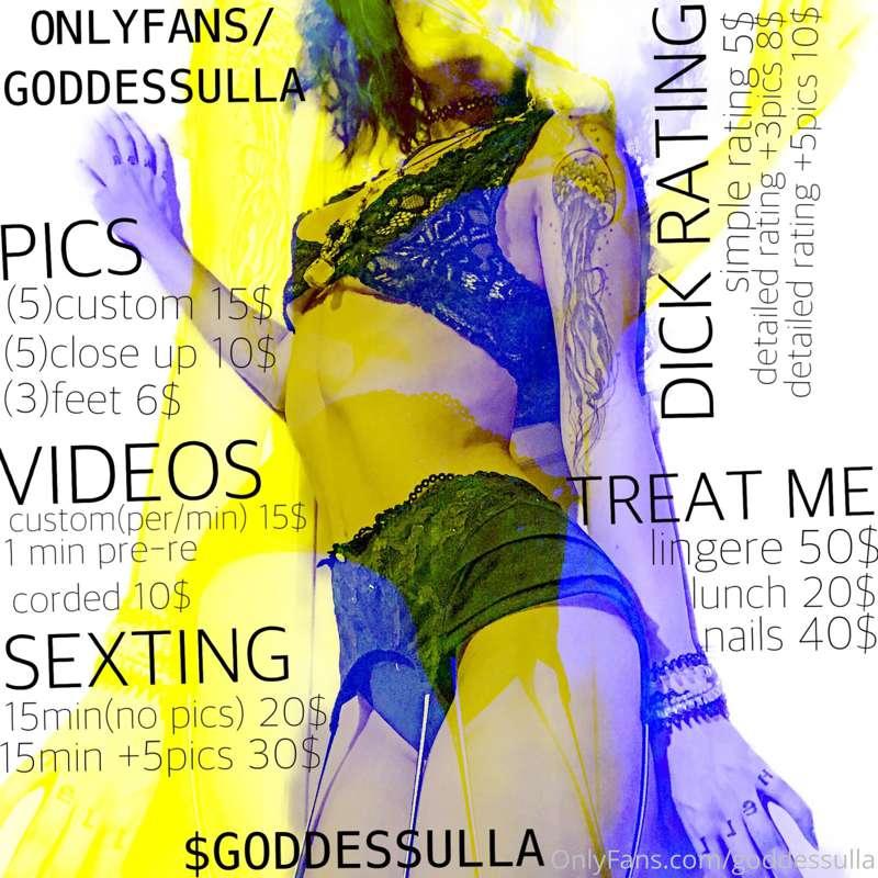 https://linktr.ee/goddessulla 💲💲