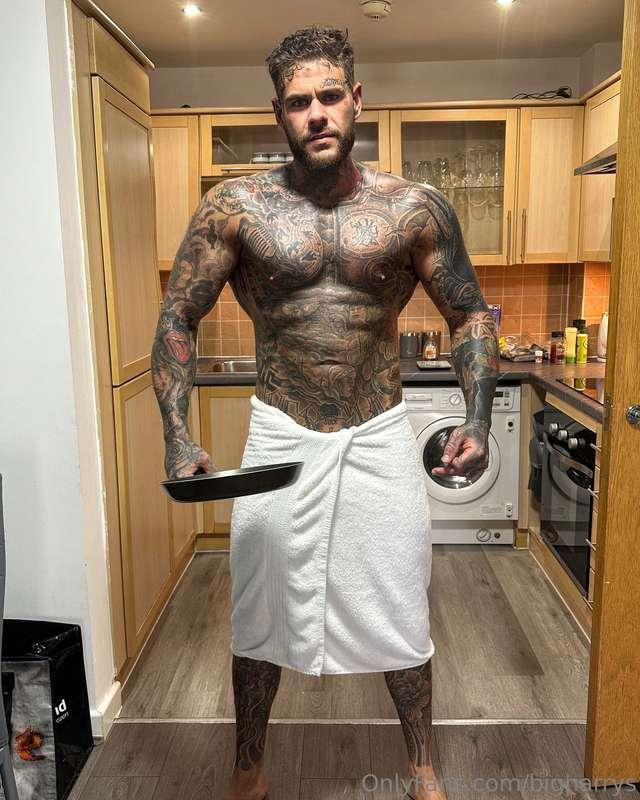 Shut the fuck up.. sit down. I’m cooking us breakfast 😈😜