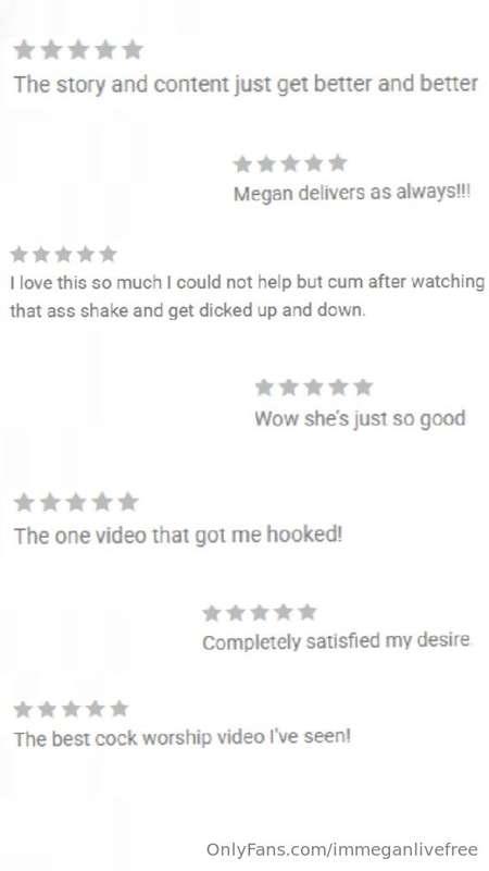 Some of your reviews after watching the exclusive videos ava..