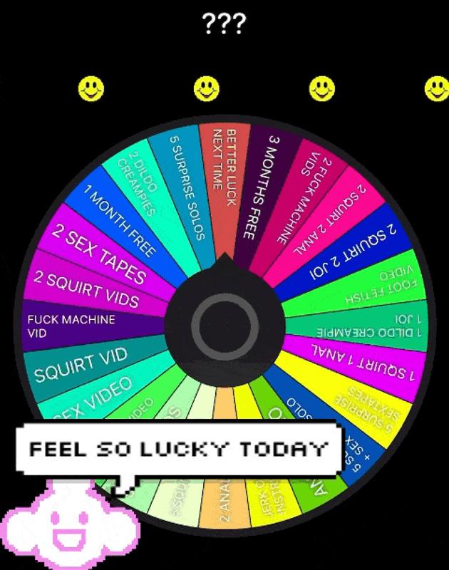 Tip $5 for 1 spin
$10 For 2 Spins
$15 for 5 spins 
WILL SCREEN RECORD SPIN/S 👅