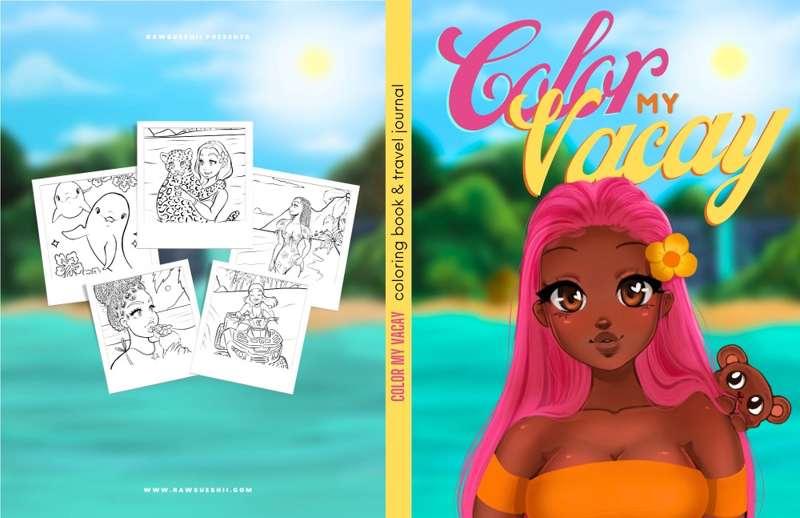 The Book Cover!! 😍🩷✨🌴🌺