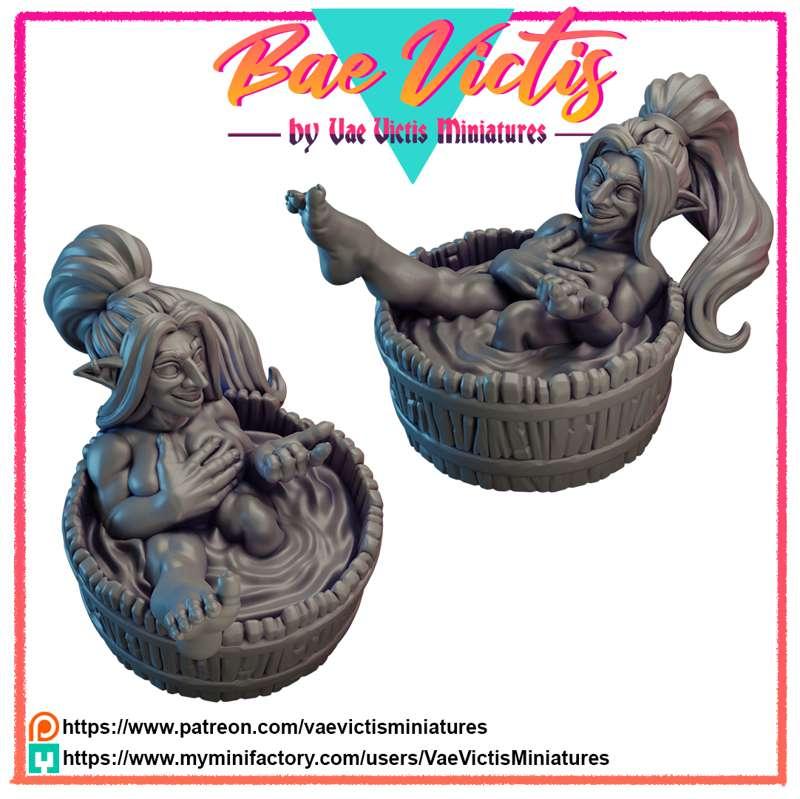 October teaser : Bae Victis model , goblin taking a bath!