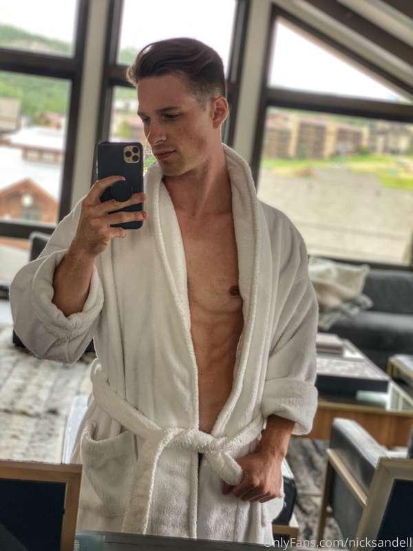 Yes, I really like this bathrobe -- but doesn’t it look bett..