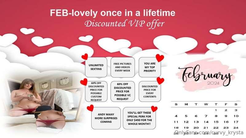 ***Be my VVIP this Feb!*** One more slot left and I am closi..