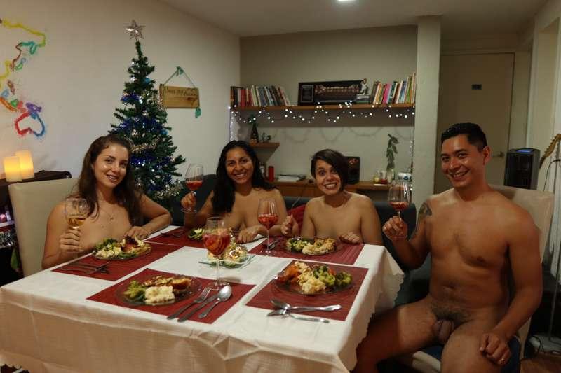 Naturist Thanksgiving with friends