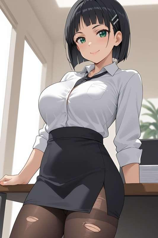 Kirigaya Suguha Office - Sword Art Online NSFW Photobook