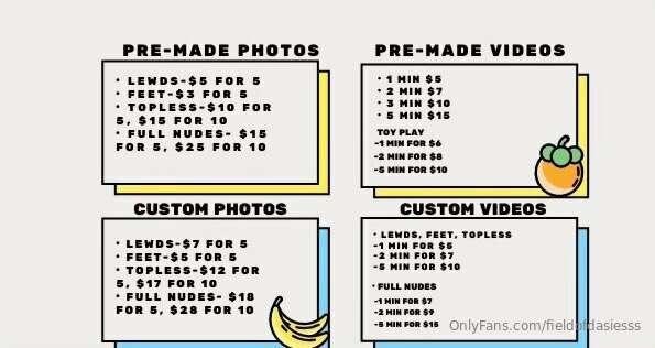 updated menu ❁