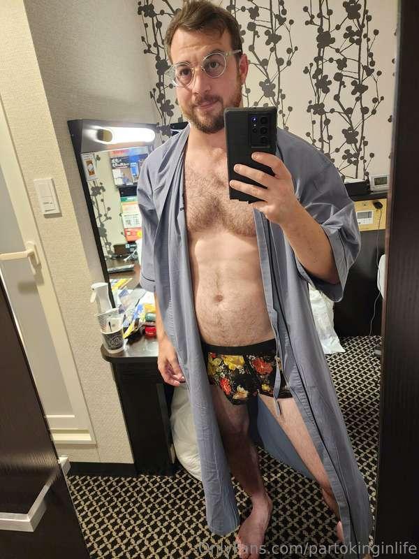 Feeling sexy in this hotel robe