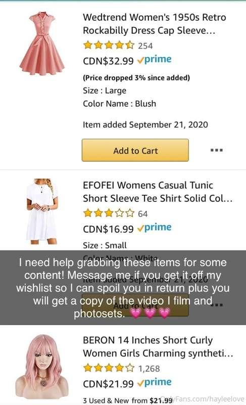 Here’s the link to my wishlist!! https://www.amazon.ca/hz/wi..