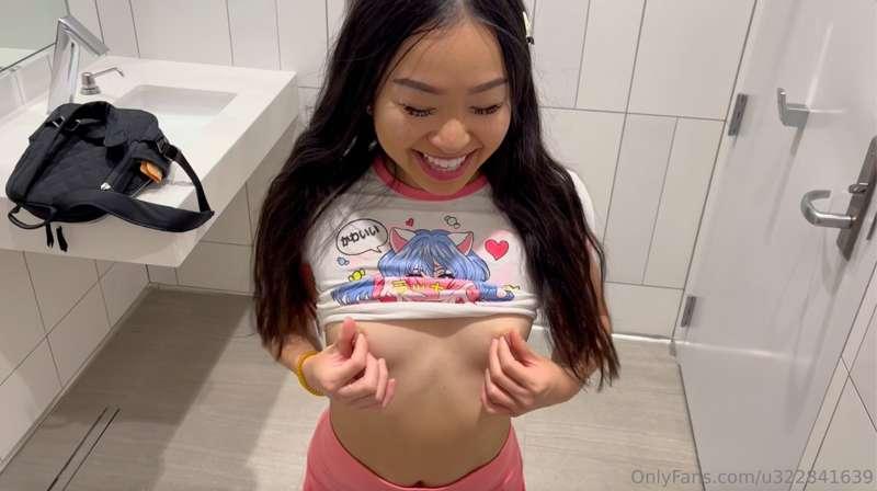 PUBLIC Bathroom Blowjob?! 👅💦 & Watch me get my Pussy POUNDED..