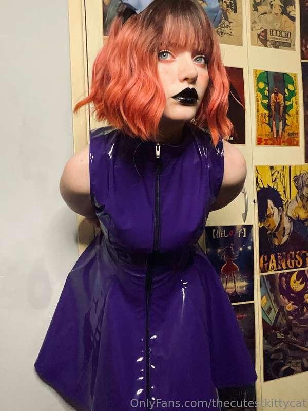 Purple is my favourite colour 💜 PVC dress by Misfitz 