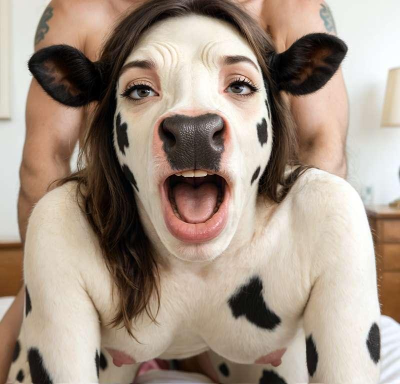 Front View of Cowgirl Fucked Doggystyle