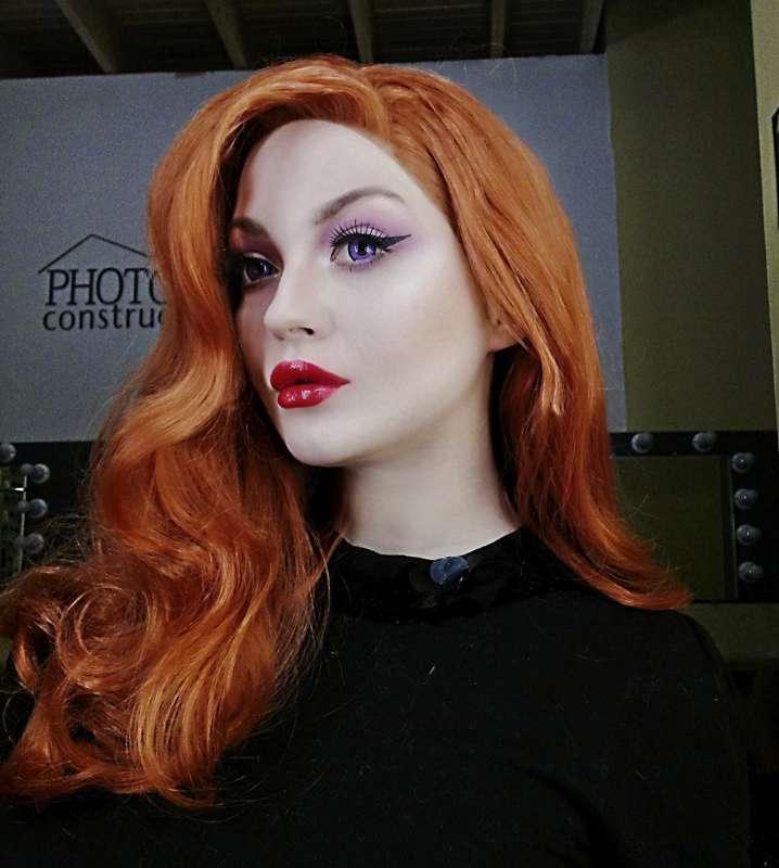 Jessica Rabbit make-up 