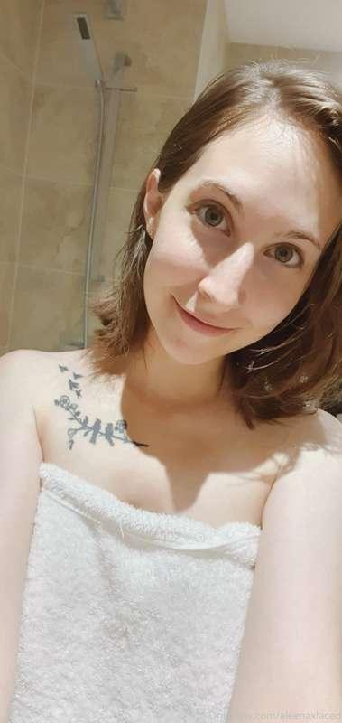 Had to bring along my toys to Scotland... this shower wall n..