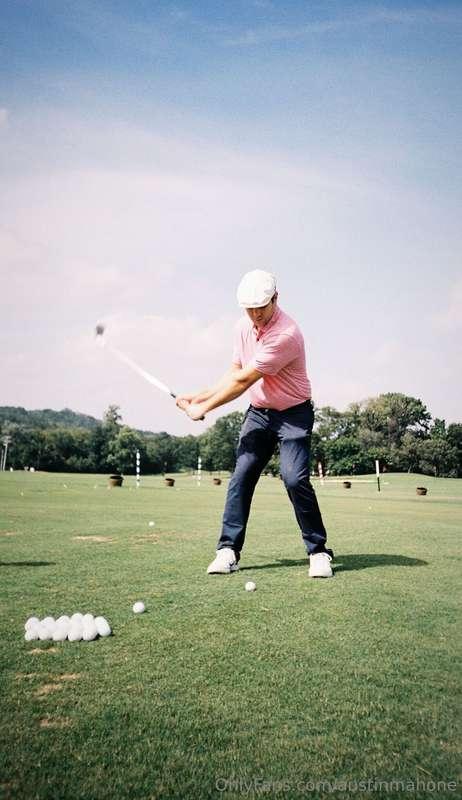 Serving up birdies.. this golf game just got a whole lot hot..