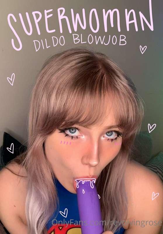 ❤️ALL NEW Superwoman Dildo Blowjob Video Available for $15! ..