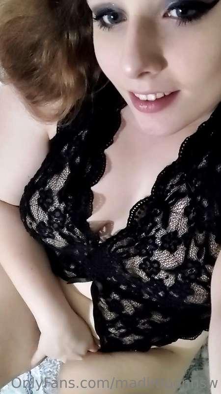 I love the cutout lingerie so I can wear it while being poun..