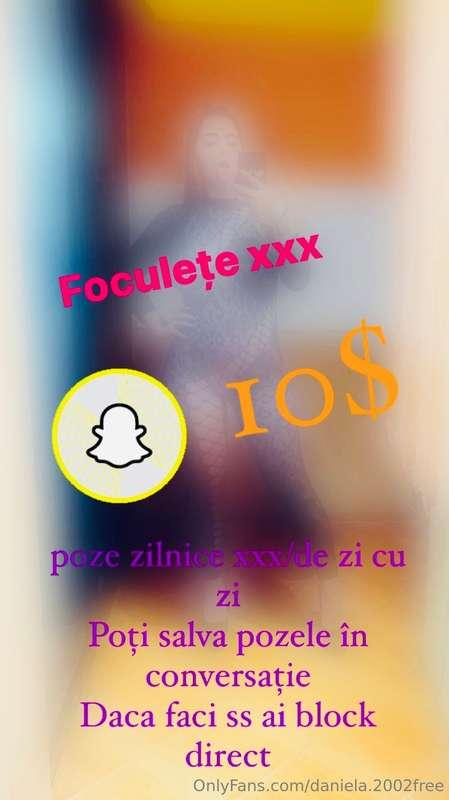 **Lasa tips 10$ la postare si vei primii snap ul in privat**