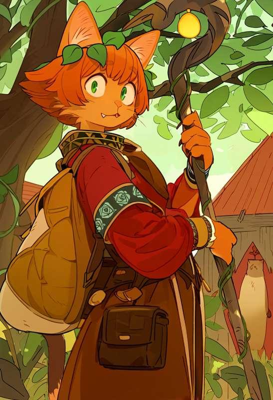 Request: SFW Tabaxi Druid