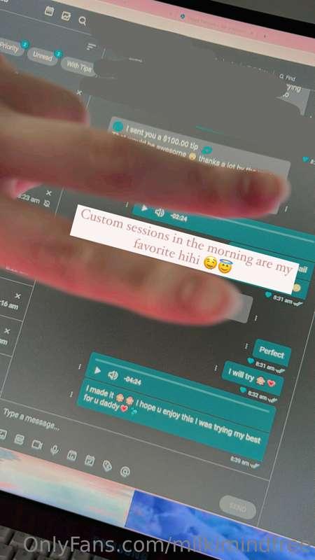 My fav way to start the day is to make u cum in private chat..