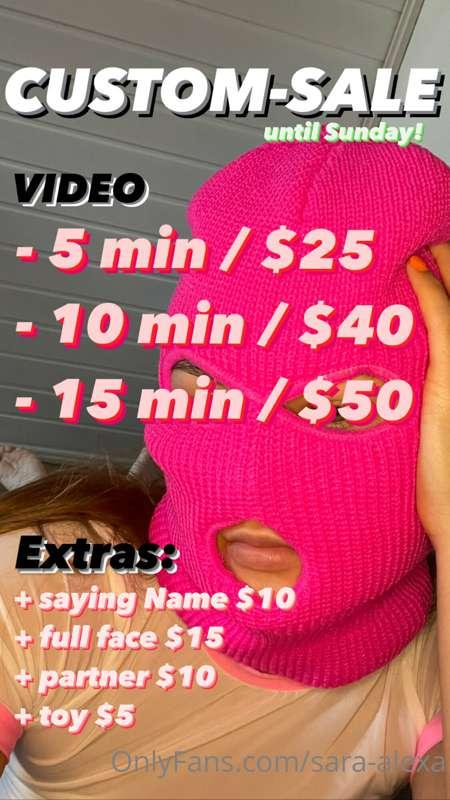 UNTIL SUNDAY! 
💙❤️💜💛💚🧡
Am curious about your fantasies 😈
