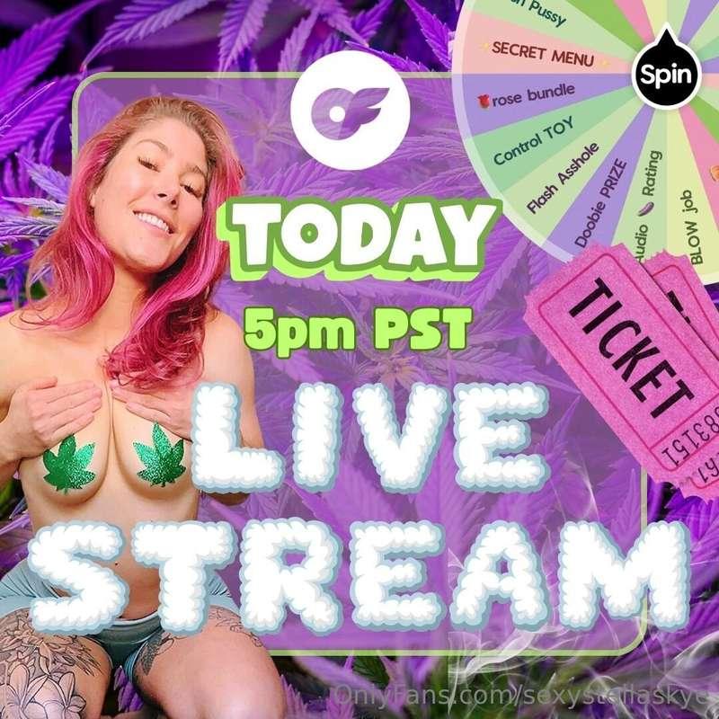 Set your alarms! ***8pm EST / 5pm PST***