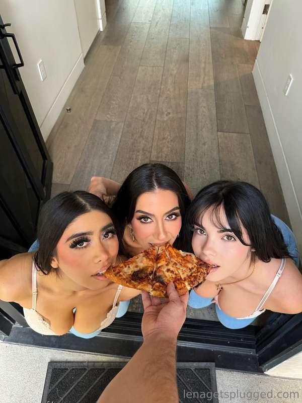 It was supposed to be a girls night with pizza but... when t..