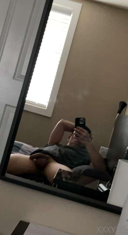 When you miss a spot on the mirror, come help me 😘