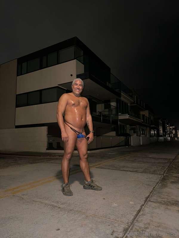 Stripping out of my little running outfit after my run is ov..