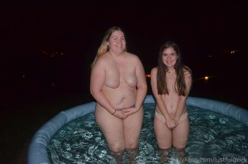 The water was sooooo cold!
