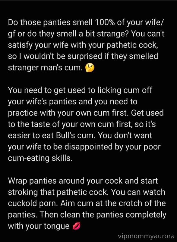 💀 ***A task for all cuckolds!*** 💀