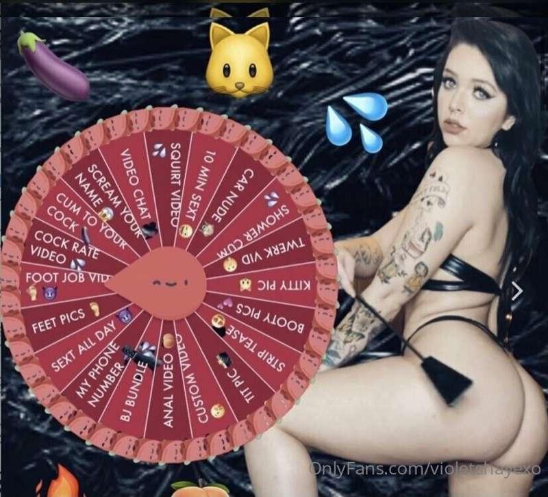 **LETS PLAY SPIN THE NAUGHTY WHEEL** 😈
*Every spin is a naug..