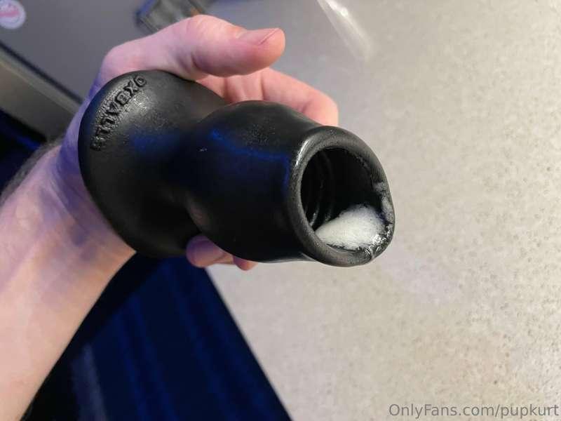 Cum soaked used pig hole toy.