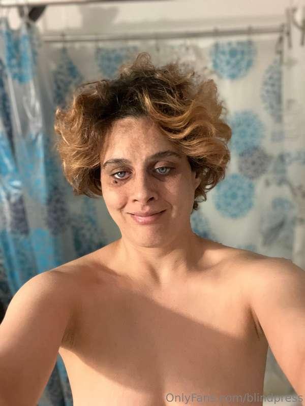 Pre and post shower selfies from last night!