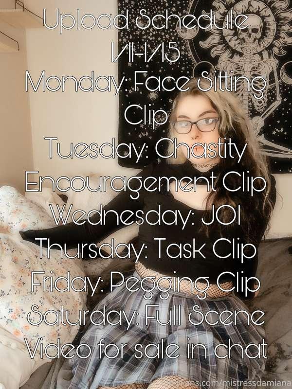 Upload Schedule 😘 
Some of you perverts wanted full scene vi..