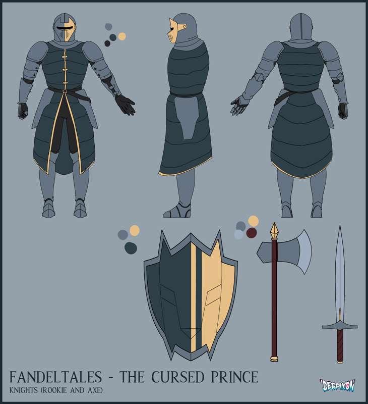 Character Sheets and Concept Art (The Cursed Prince)