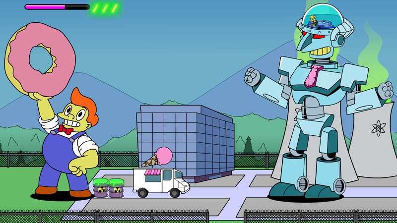Giant Lisa game progress (bosses and power ups)