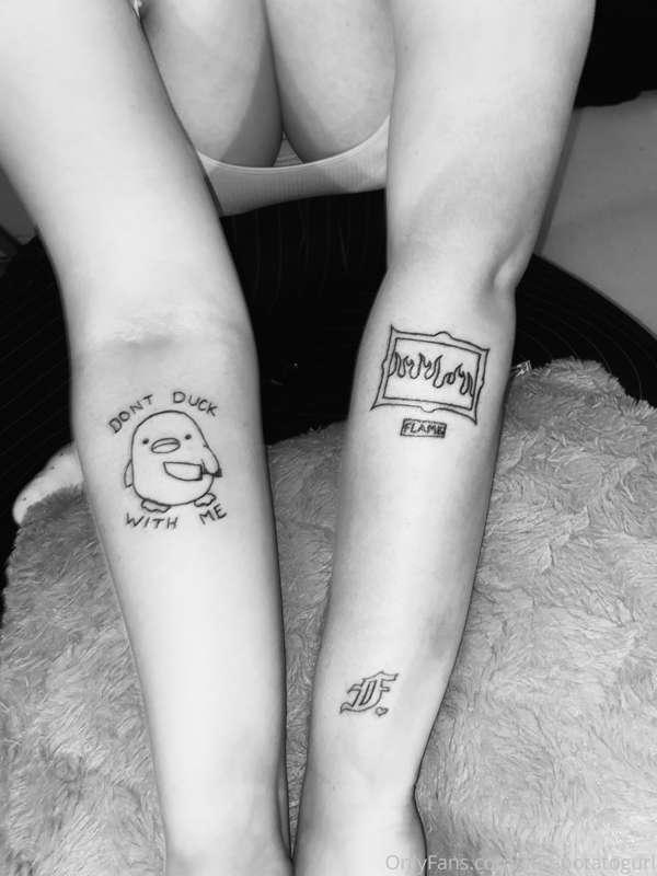 Got my first tattoos 🤠✨