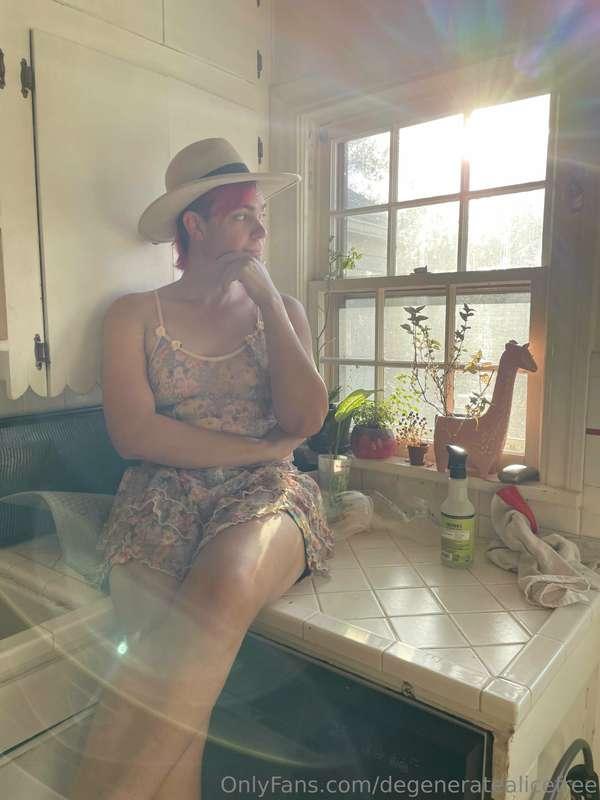 Me looking out the window, waiting for it be Friday already...