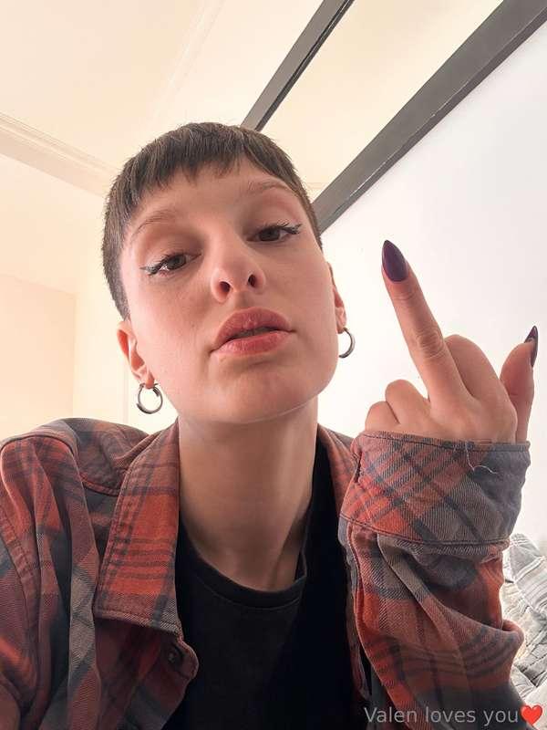 Your tomboy goddess wants to kick your balls while you give ..