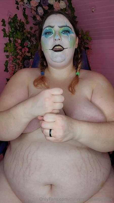 This clown is hot and ready to see you stroke your nice, har..