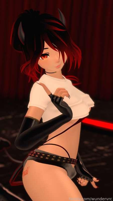 Dancing at Crimson Moon! &lt;33
#succubus #dancing #dancer #redhead #booty #fyp 