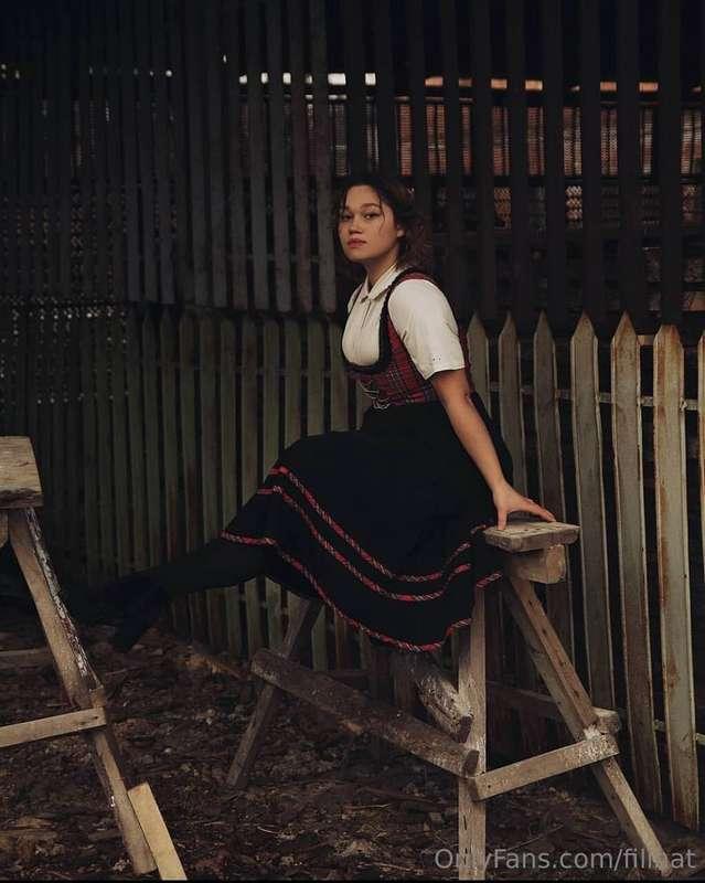 I've often been told that I should wear this outfit to Oktob..