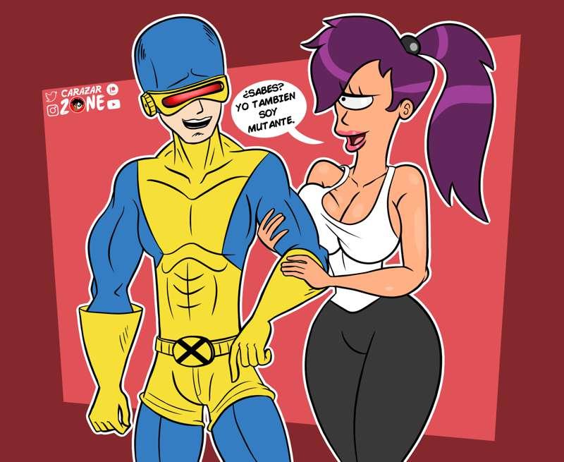 Leela y Cyclops