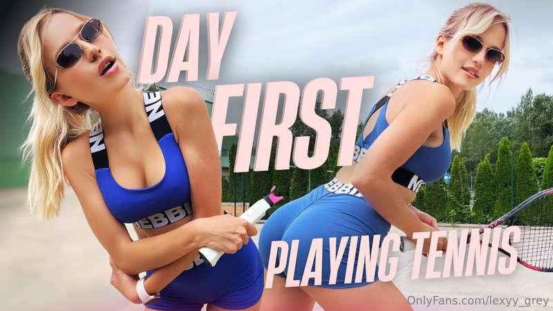 Join me on my first day playing tennis! In this video, I cov..