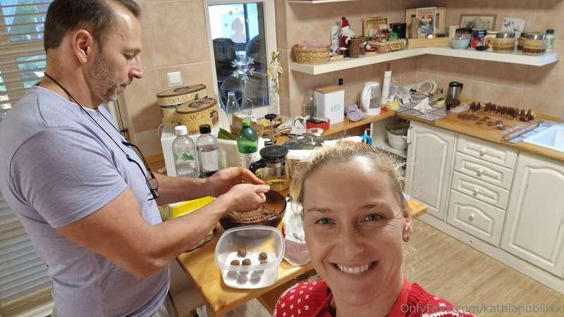 Christian team 😍...Best helper hubby...baking time together...