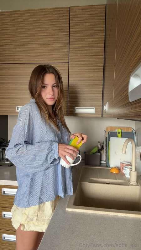 Today is cleaning day 🧹✨Music is on, windows are open, and f..