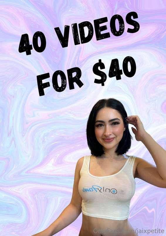 This is BY FAR my craziest bundle yet. 40 videos for $40!💦 T..